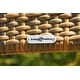 preview thumbnail 13 of 16, Maracay Tree Bark Outdoor Dining Set with Stackable Chairs (9-Piece)