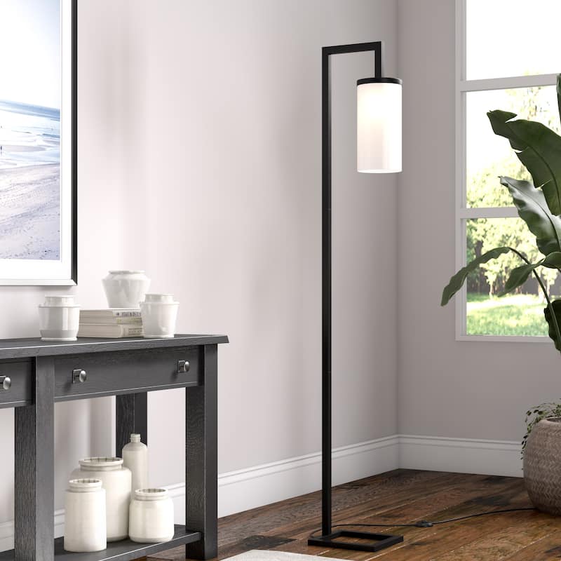 Malva 67.75" Tall Floor Lamp with Glass Shade - 11" Wide