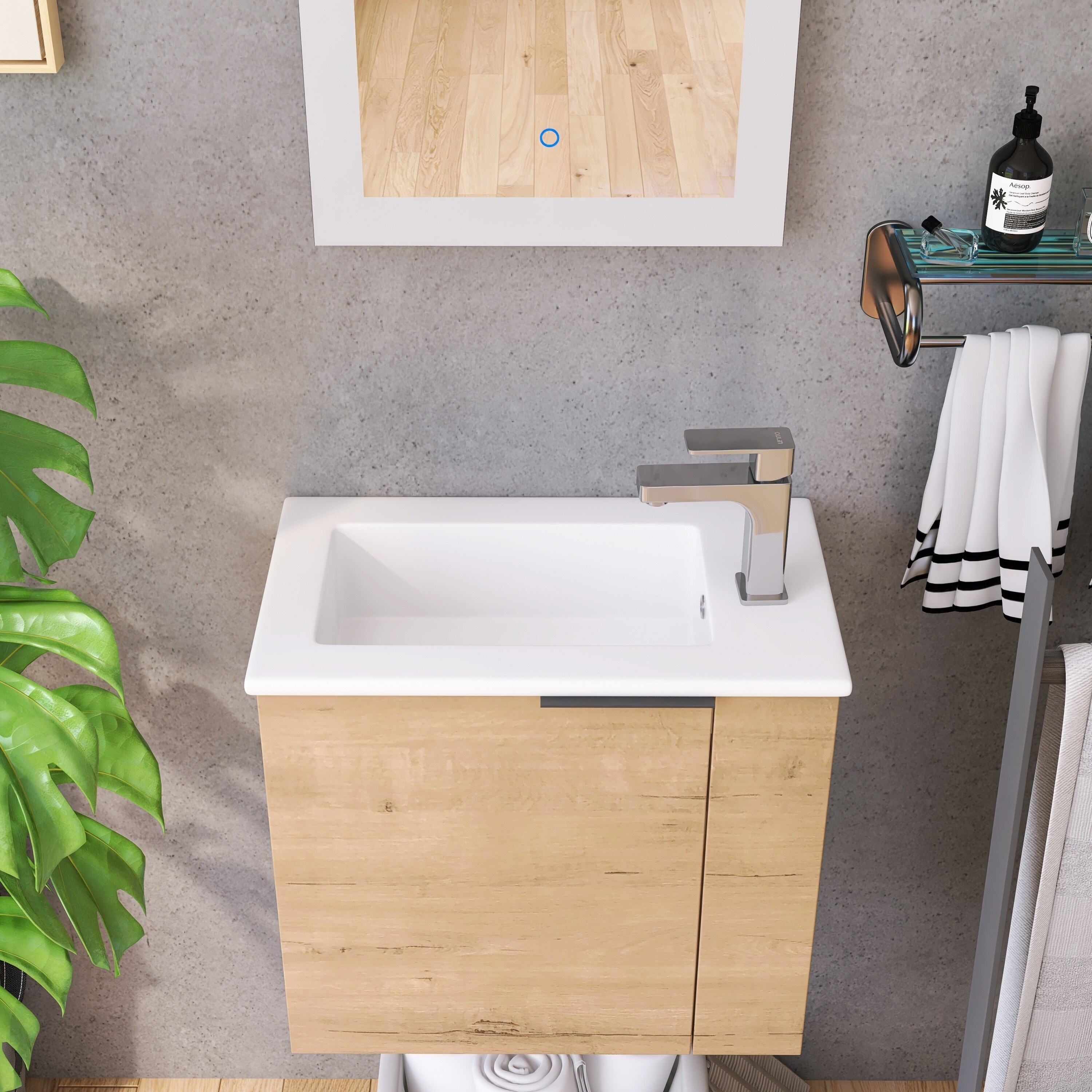 22 inch bathroom vanity with sink deals