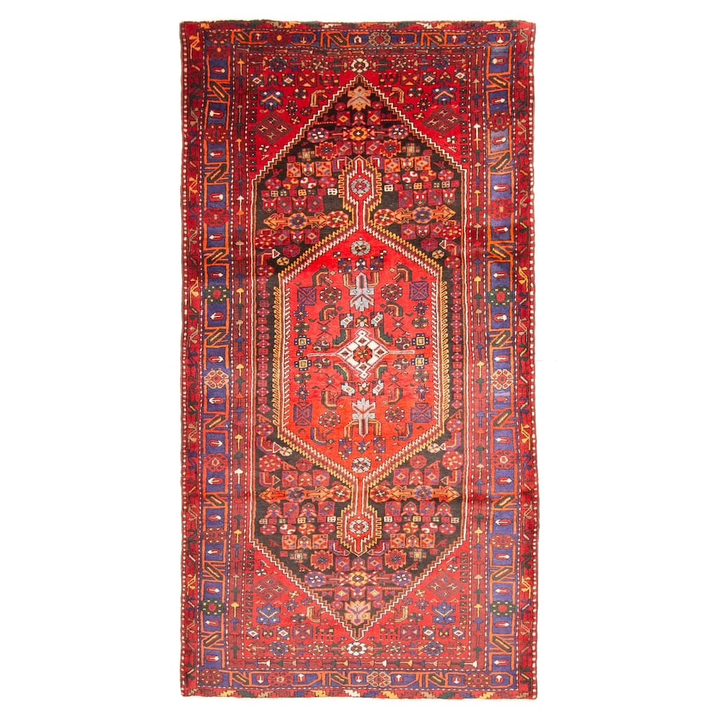 ECARPETGALLERY Hand-knotted Anadol Black Wool Rug - 4'8 x 9'1