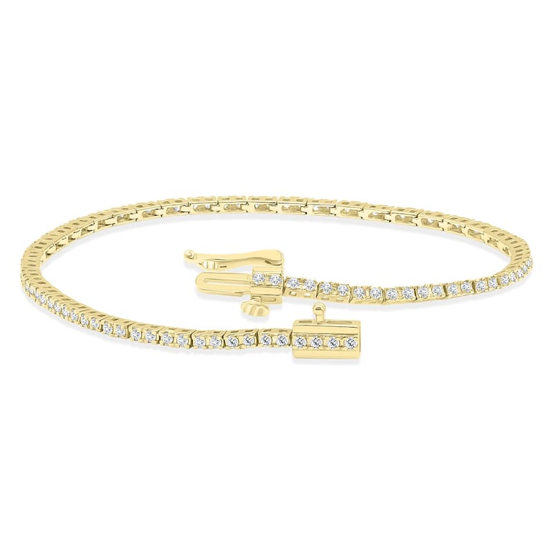 Marquee 1 Carat TW Diamond Tennis Bracelet in 14K Yellow Gold