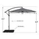 preview thumbnail 3 of 46, Weller 10 Ft. Offset Cantilever Hanging Patio Umbrella