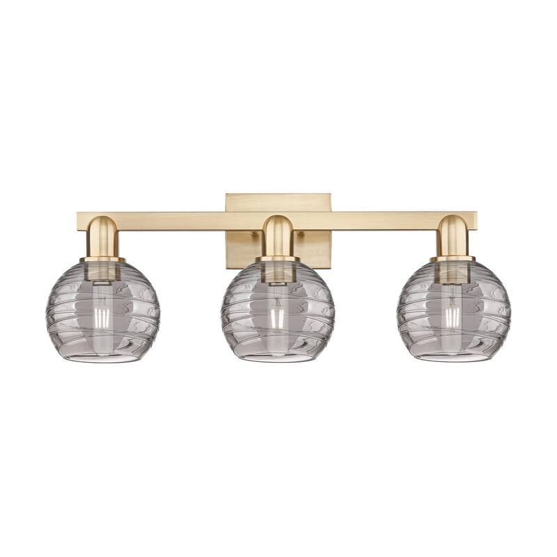 Innovations Lighting Downtown Urban - Athens Deco Swirl - 3 Light 26" Bath Vanity Light