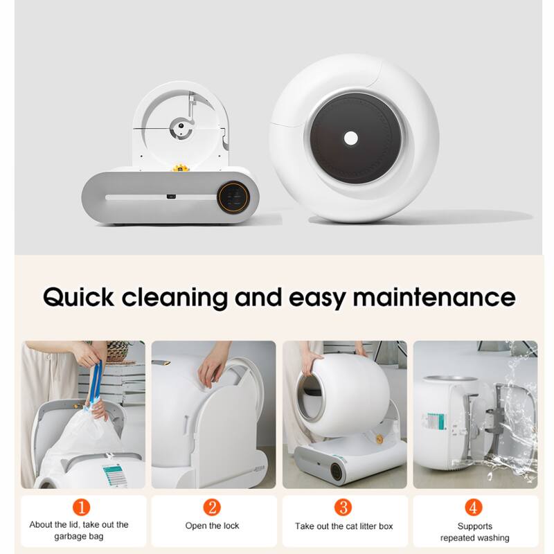 Self-Cleaning Cat Litter Box Smart Automatic Litter Pan with Liner
