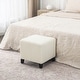 preview thumbnail 5 of 16, Adeco Simple British Style Passionate Cube Ottoman Footstool