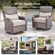 preview thumbnail 87 of 187, Outdoor Patio Sofa Swivel Chair with 6-Inch Thick Cushions Set