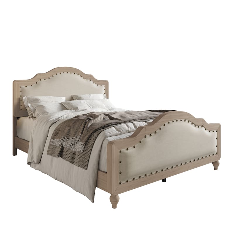 Clayfell Hilton Wood Panel Bed Frame
