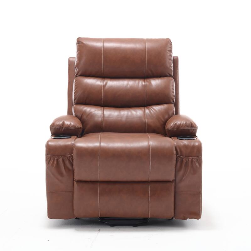 21" Width Electric Power Lift Recliner Chair Sofa For Elderly Living Room, 5 Vibration Modes, Reclining Chair