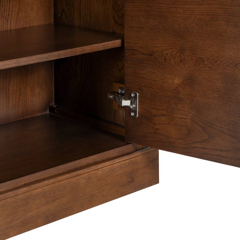 SAFAVIEH Couture Francesco 4-Shelf Wood Bookcase - 36"W x 17"D x 76"H