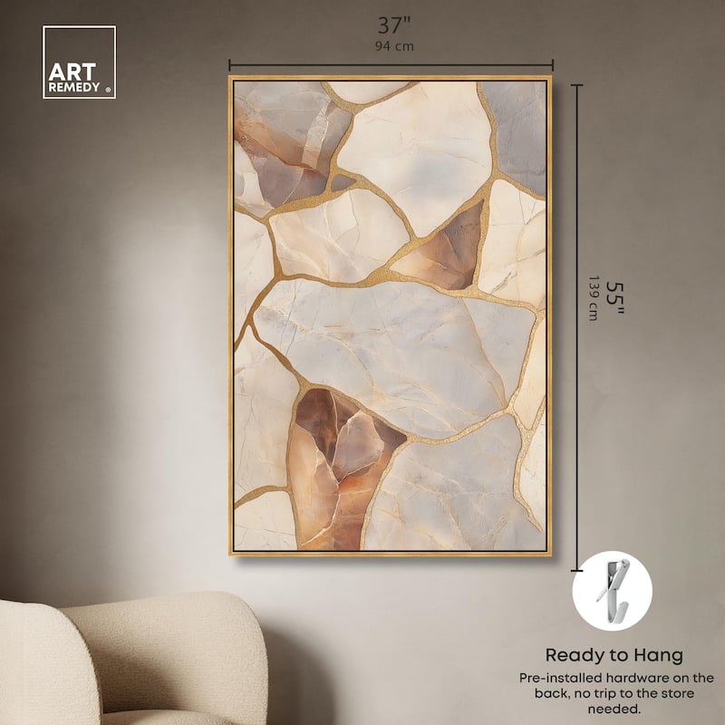 Textured Earthy Tones II Canvas by Art Remedy