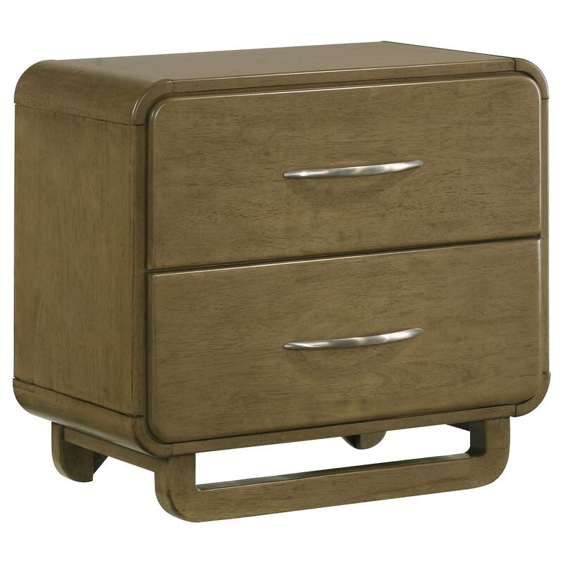 Tully Nutmeg 2-drawers Nightstand