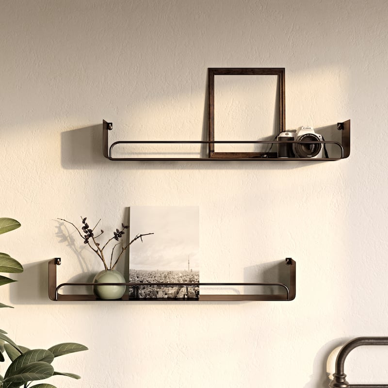 Carson Carrington Lacktorp Modern Wall Shelf (Set of 2)