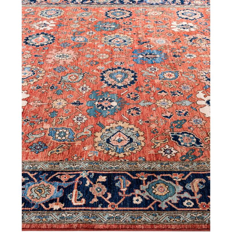 Serapi One-of-a-Kind Hand-Knotted Area Rug - Orange - 8' 0" x 10' 1"