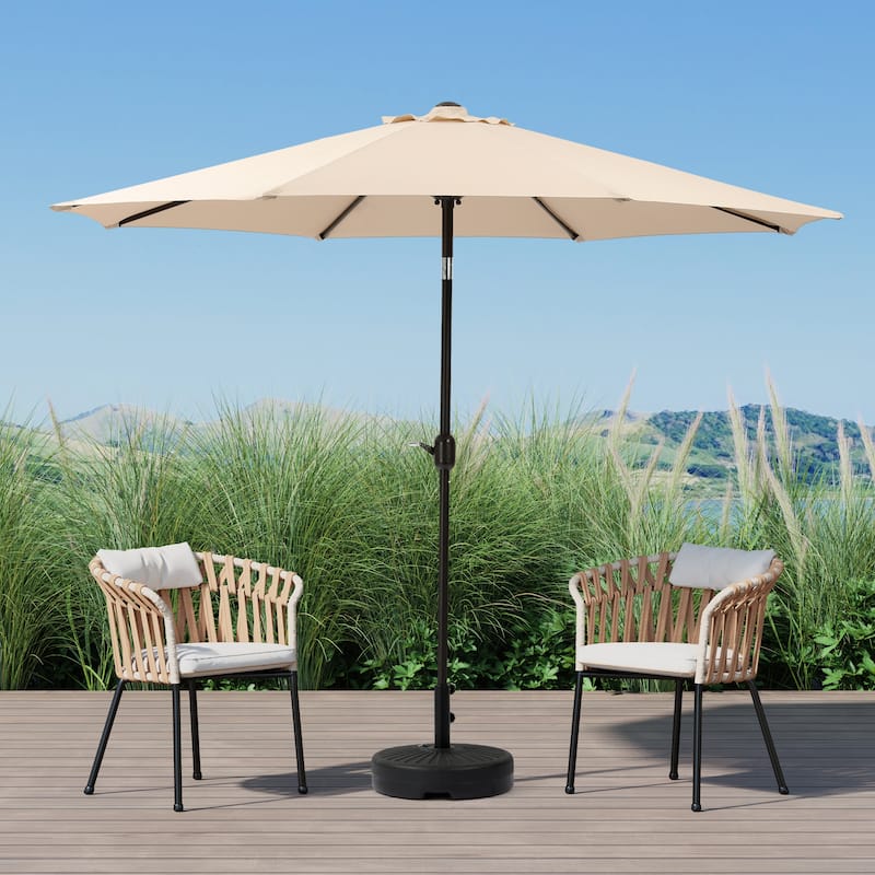 Holme 9-foot Steel Market Patio Umbrella with Tilt-and-Crank