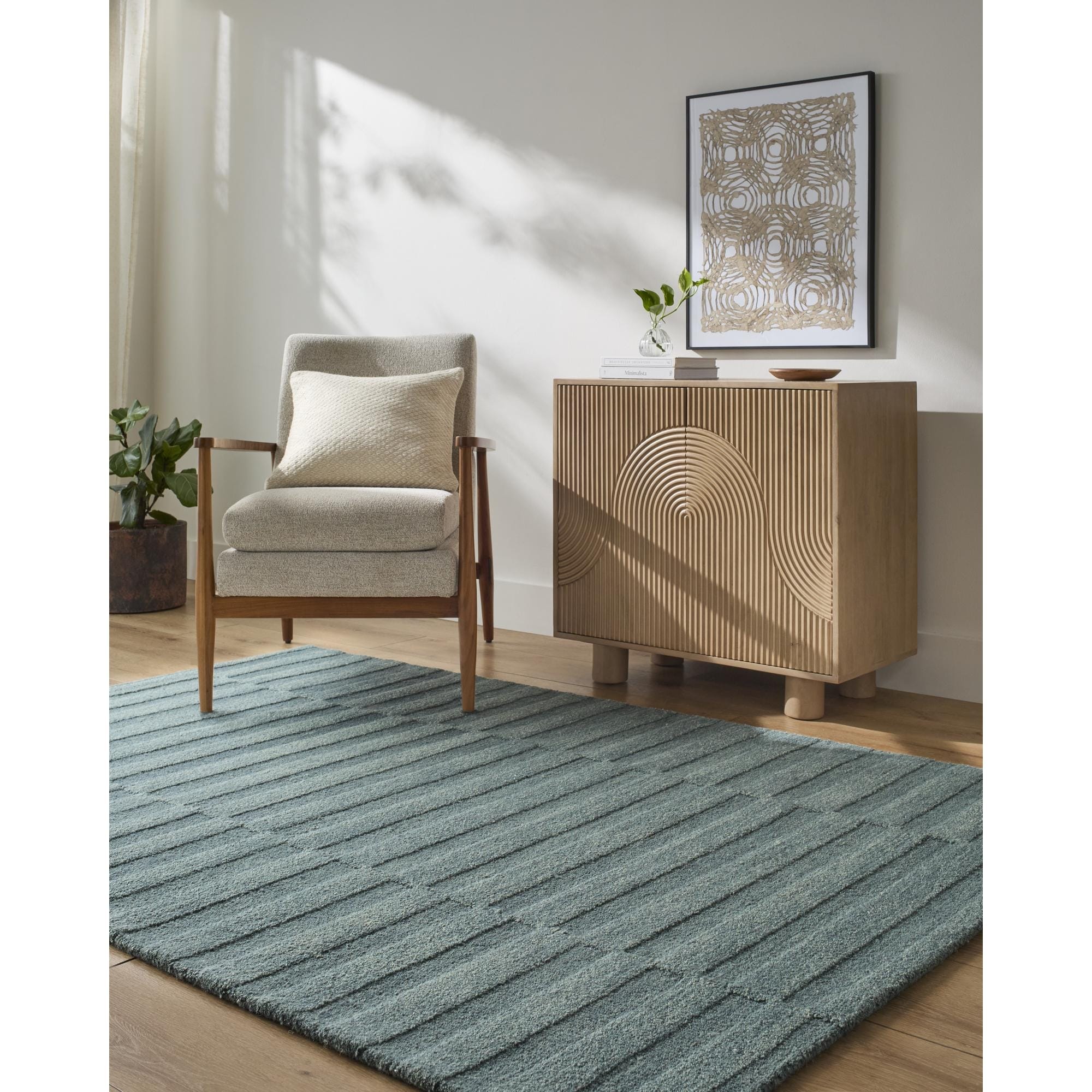 Livabliss Idaho Modern Striped Area Rug