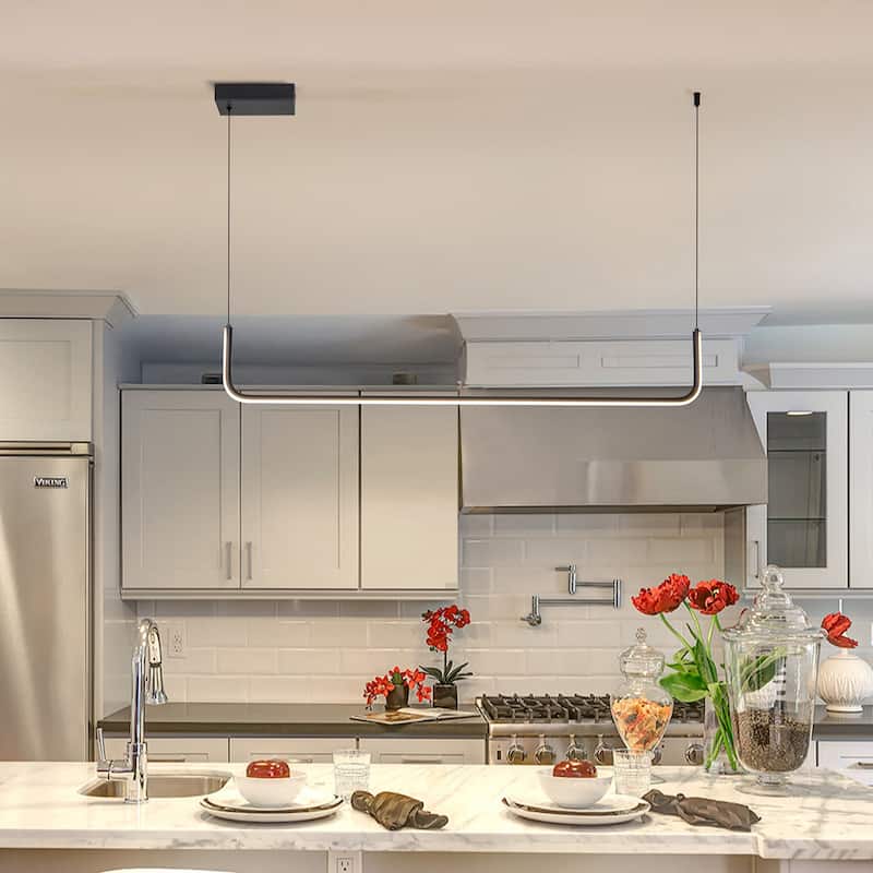 LED Linear Chandelier Kitchen Chandelier Modern Chandeliers
