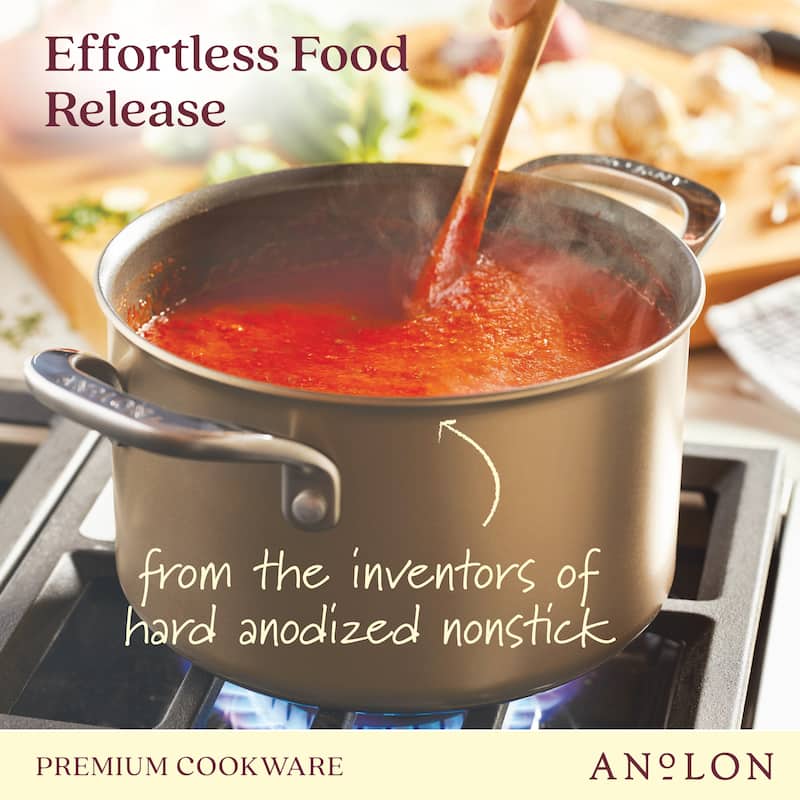 Anolon Ascend Hard Anodized Nonstick Saucepan with Lid