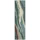 Machine Washable Indoor/ Outdoor Abstract Contemporary Chantille Rug