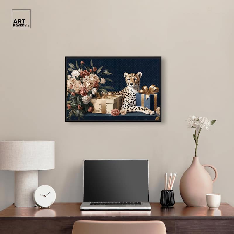 Cheetah Glam Gift Boxes Canvas by Art Remedy