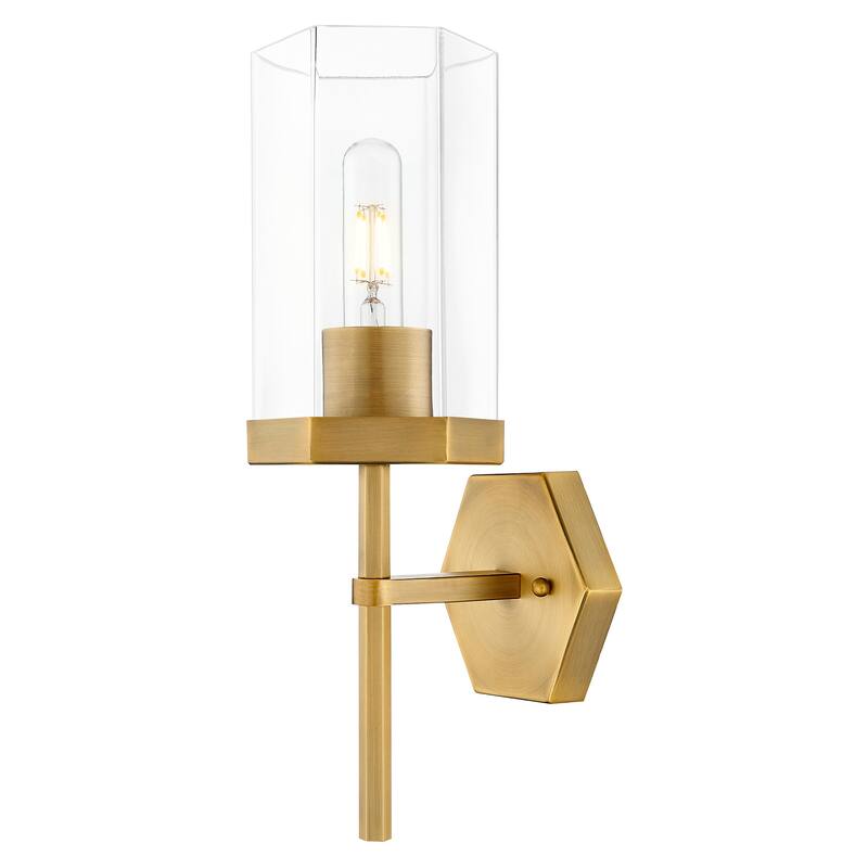 Innovations Lighting 463-1W-G463-8CL Blakeley 15" Tall Wall Sconce - Brushed Brass