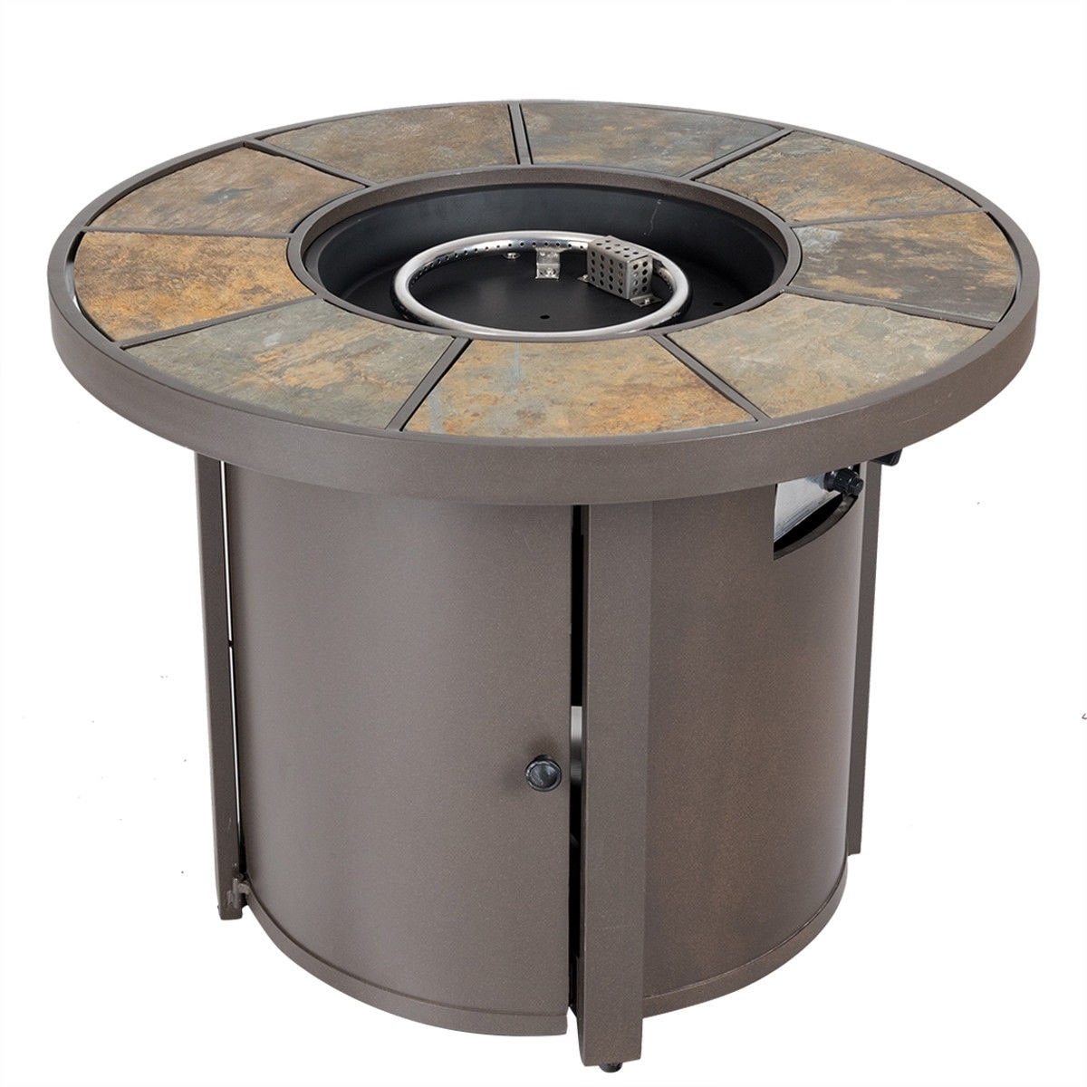 Costway 32 Round Outdoor Propane Gas Fire Pit Table 30 000 Costway 32 Round Outdoor Propane