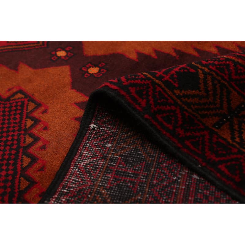 ECARPETGALLERY Hand-knotted Teimani Burnt Orange Wool Rug - 3'4 x 6'0