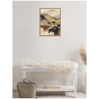 Kate and Laurel Sylvie Tonal Mountains II Framed Canvas by Amy ...