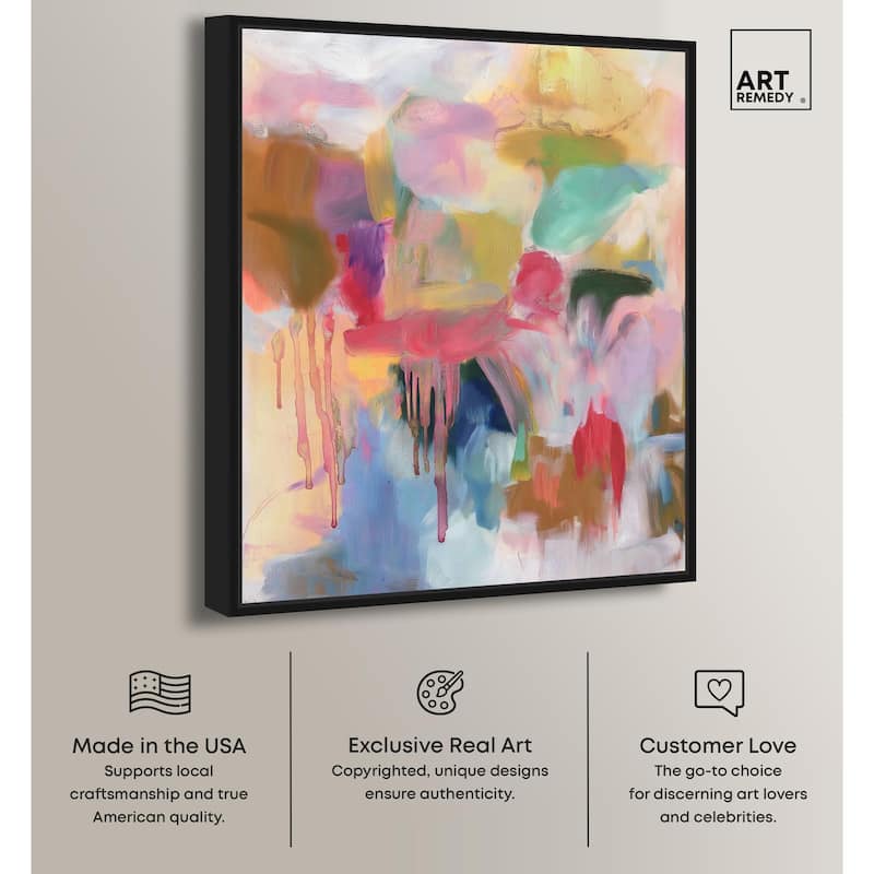 Art with Bold Colors Canvas by Art Remedy