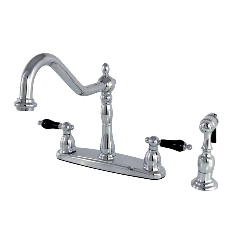 Kingston Brass Duchess 1.8 GPM Standard Kitchen Faucet - Includes Side - Polished Chrome