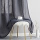 preview thumbnail 16 of 94, HLC.me Abbey Faux Linen Textured Semi Sheer Privacy Light Filtering Transparent Window Grommet Curtain Panels, Pair