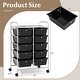 preview thumbnail 3 of 8, Gymax 10-Drawer Rolling Storage Cart Tools Scrapbook Paper Organizer