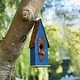 preview thumbnail 3 of 32, Glitzhome 13"H Retro Wooden Distressed Garden Birdhouse - 4.5"L x 4.25"W x 13.25"H
