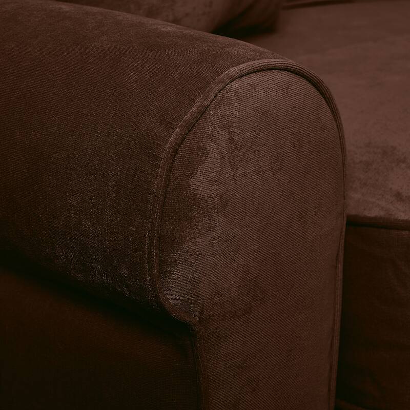 Serta Copenhagen 61" Loveseat for Two People, Pillowed Back Cushions and Rounded Arms, Durable Modern Upholstered Fabric