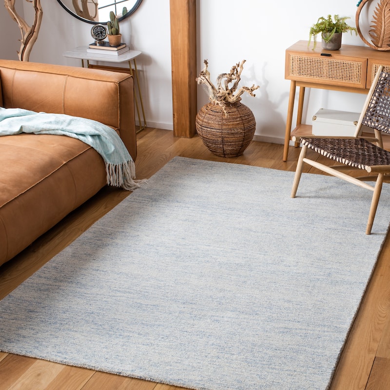 SAFAVIEH Handmade Metro Bara Wool Rug - 5' x 8' - Blue/Ivory