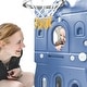 preview thumbnail 7 of 25, Kids Slide Playset Structure, Freestanding Castle Climber with Slide and Basketball Hoop, Toy Storage Organizer