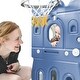 preview thumbnail 43 of 43, Toddler Slide Set, Kids Slide Playset Structure Castle Climber w/Basketball Hoop, Toy Storage Organizer, Kids Climbers Playhouse