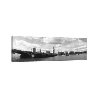 iCanvas "City Of Westminster Along The Thames River, London, England" by Panoramic Images Canvas Print