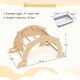 preview thumbnail 3 of 9, Costway Kids Climbing Arch Sensory Table Montessori Wooden Climber Toy - as pic shows - See Details