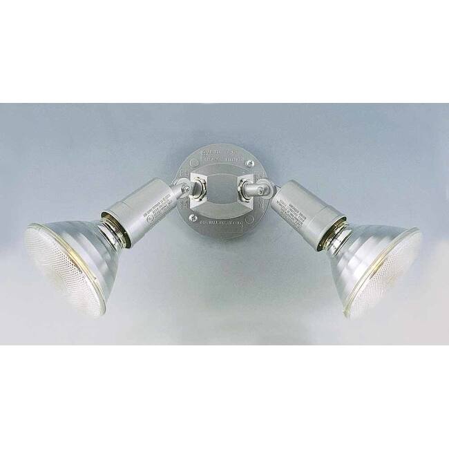 Volume Lighting 2 Light Outdoor Security Light - Silver Grey