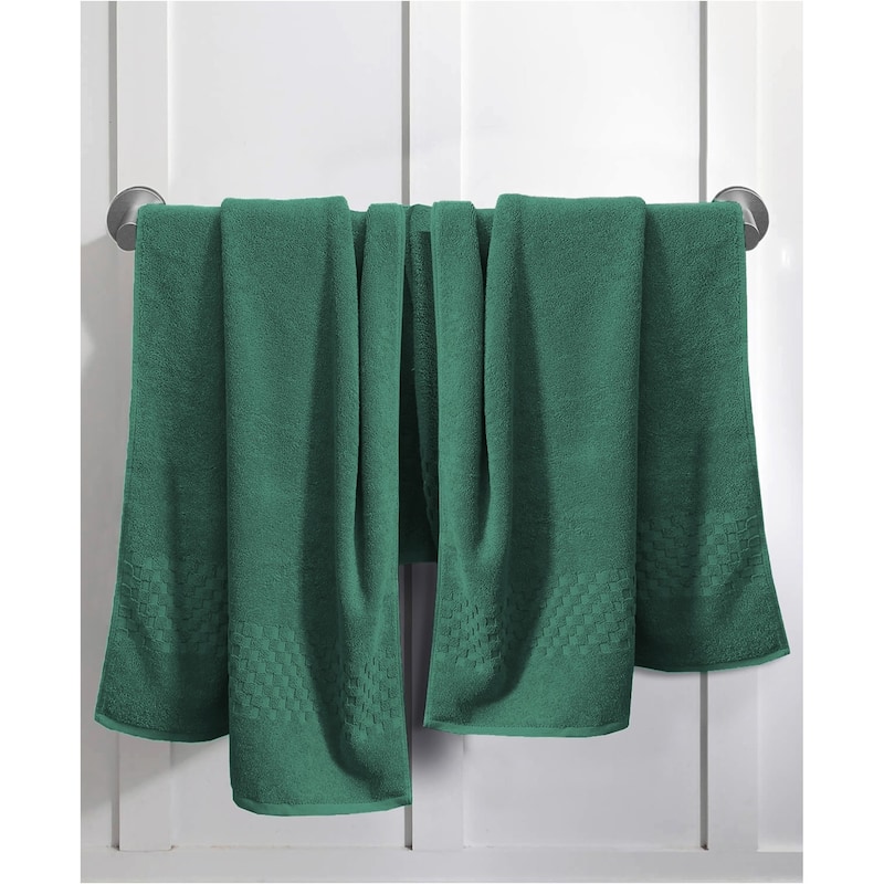Feather and Stitch NY 650 GSM Premium Cotton 6 Piece Towel Set Super Absorbent Quick Dry Spa Quality