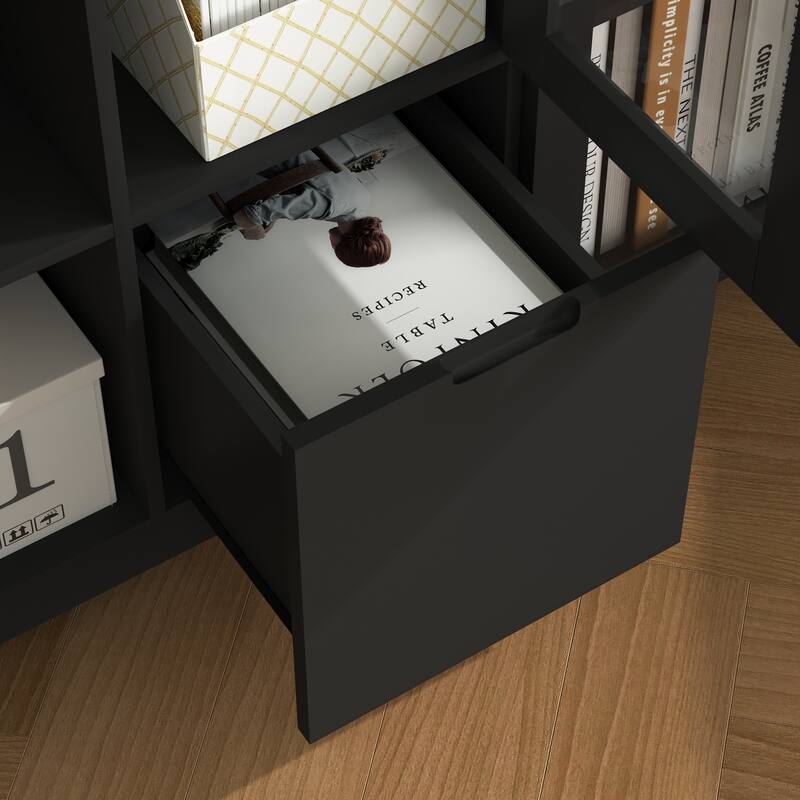 Modern Living Room Storage Cabinet with Doors and Shelves/Drawers,4 Colors