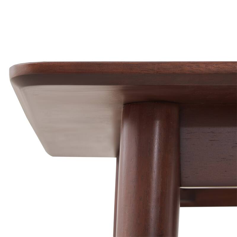 47-inch Dining Table Black Solid Wood Kitchen Table Dining Table