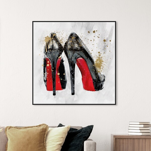 Oliver Gal You and Red Soles Gold Fashion and Glam Wall Art