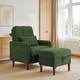preview thumbnail 1 of 59, Adjustable Backrest Lounge Accent Chair Set with Storage Ottoman Green