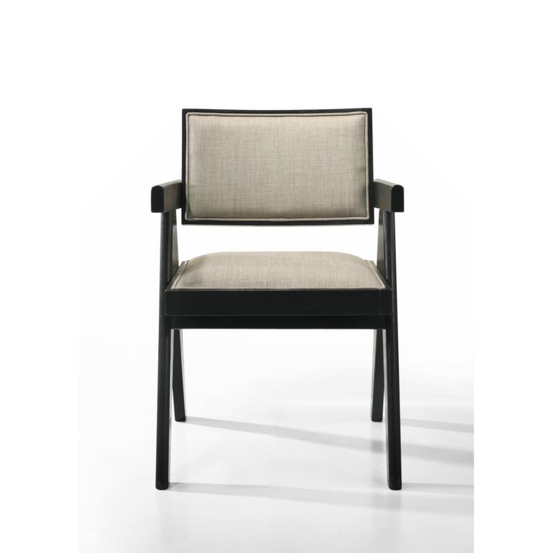 Jasper 21" 3-Piece Ebony Black Arm Chairs and Console Table Set