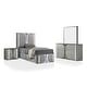 preview thumbnail 19 of 26, Furniture of America Sherri Modern 4-Piece Light Grey Solid Wood Kids Platform Bedroom Set with LED
