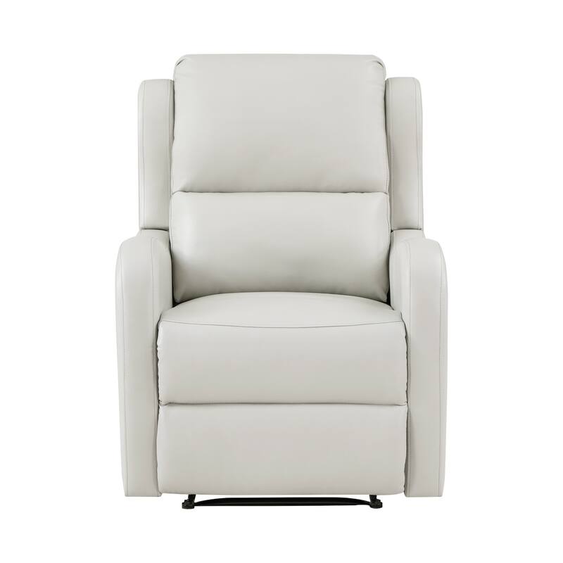 Alayna Taupe Faux Leather Recliner