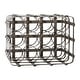 preview thumbnail 7 of 9, Black Iron Industrial Wine Rack 12 x 16 x 12 - 16 x 12 x 12