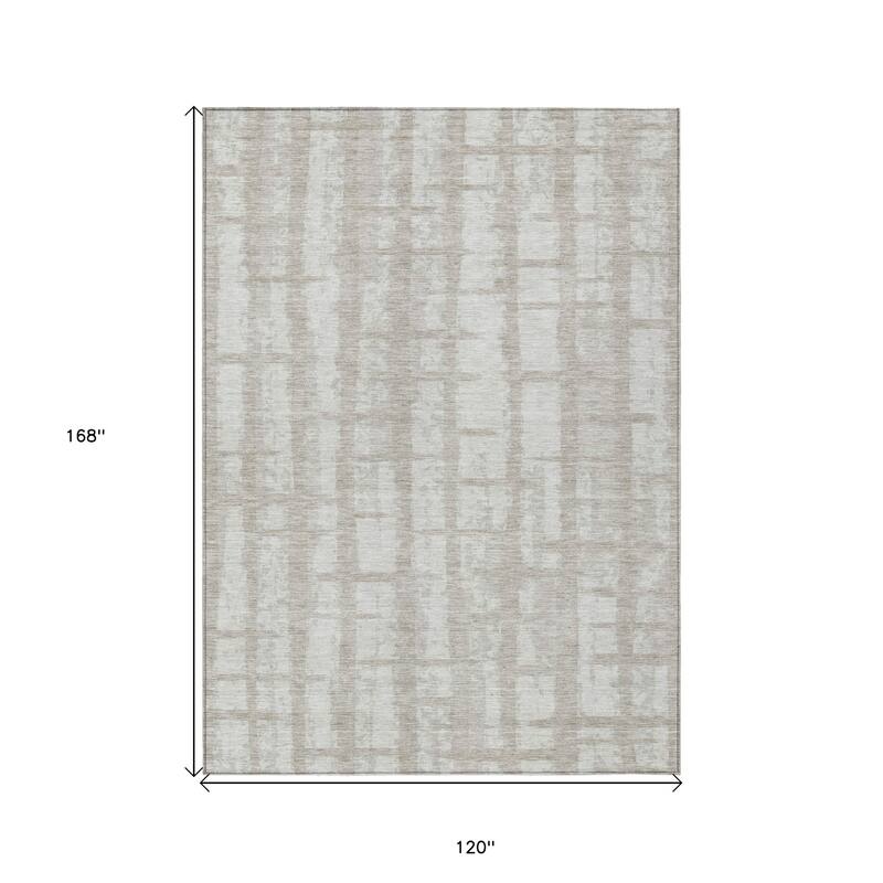 HomeRoots Striped Transitional Rectangle Outdoor Rug