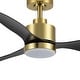 preview thumbnail 126 of 127, 52"/42" Black/Gold LED Ceiling Fan with Lights Remote(3-Blade)
